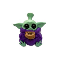 Pipa Agua Silicona Baby Yoda