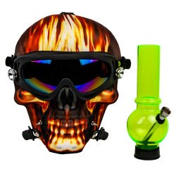 Mascara Bong Mask Fire Skull BM01