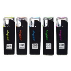 Encendedor Magiclick Slide Engomado Black x 15
