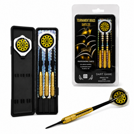 Blanco Dardos Bristle 451x38mm C/6 Dardos De Acero Dg 51004