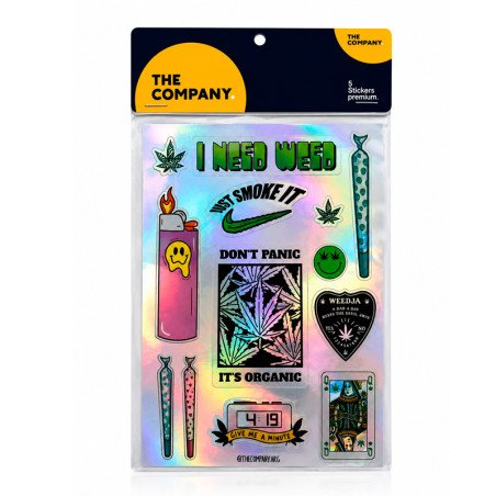The Company Stickers Plancha I Need Weed