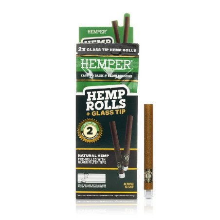 Hemper Roll + Glass Tips KS x2