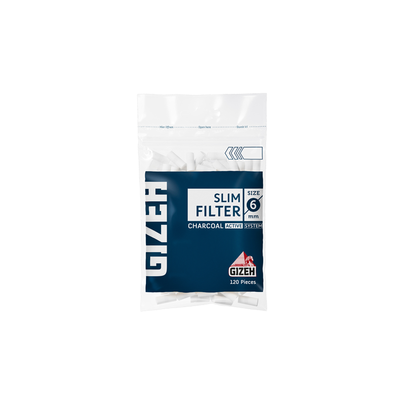 Gizeh Filtros Slim x 120 con Carbon