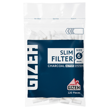 Gizeh Filtros Slim x 120 con Carbon