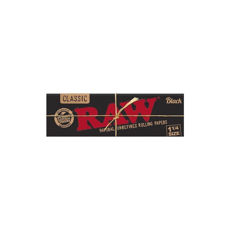 RAW Classic Black 1 1/4 Papeles