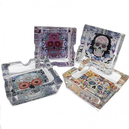 Cenicero De Vidrio Calavera EE50076