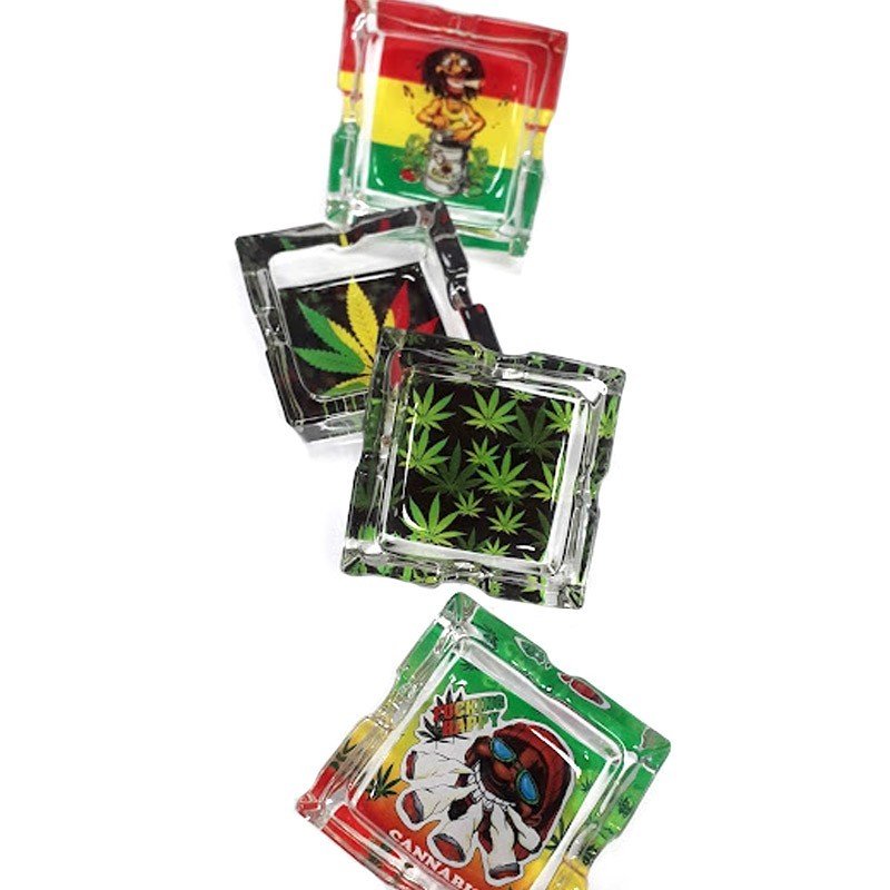 Cenicero De Vidrio Hoja  EE50077