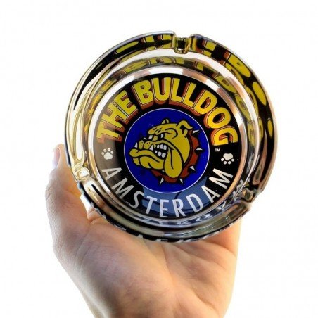 Bulldog Cenicero De Vidrio Full Color