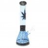 Bong de Vidrio Azul Canabis GDE BNG 052C
