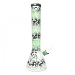 Bong de Vidrio Calavera Verde  GDE BNG 075A