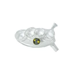 Pipa de Agua Manopla Vidrio Con Lata