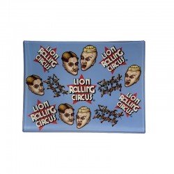 Lion Rolling Circus Glass Bandeja Mini