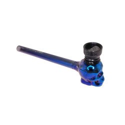 Pipa Vidrio Calavera Cromada DK 8441 E