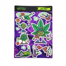 Plancha Stickers Vinilo Blanco Pack 420