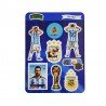 Plancha Stickers Vinilo Blanco Pack Messi