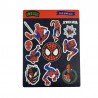 Plancha Stickers Vinilo Blanco Spiderman