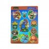Plancha Stickers Vinilo Tornasolado Mario Bross