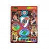 Plancha Stickers Vinilo Tornasolado River