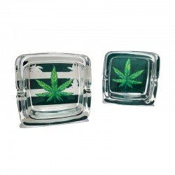 Cenicero Vidrio Hojas Ash 205