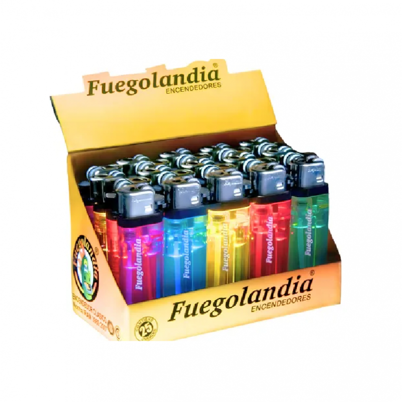 Fuegolandia Encendedor Transparente x5