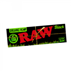 Raw 1 1/4 Black Organic Hemp